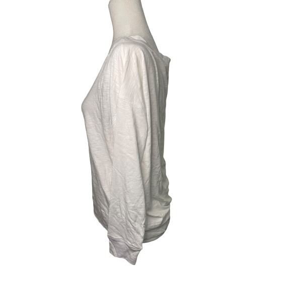 NWT Women's Chaser white long sleeve wide neck top - Smalll - Picture 3 of 5